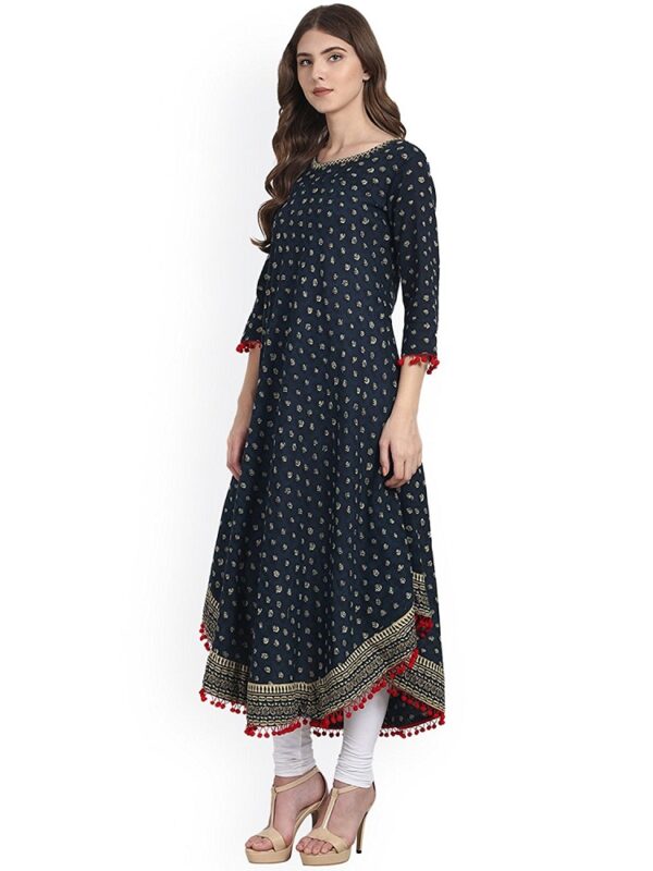 Blue Anarkali Kurti 1