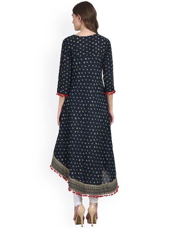 Blue Anarkali Kurti 2