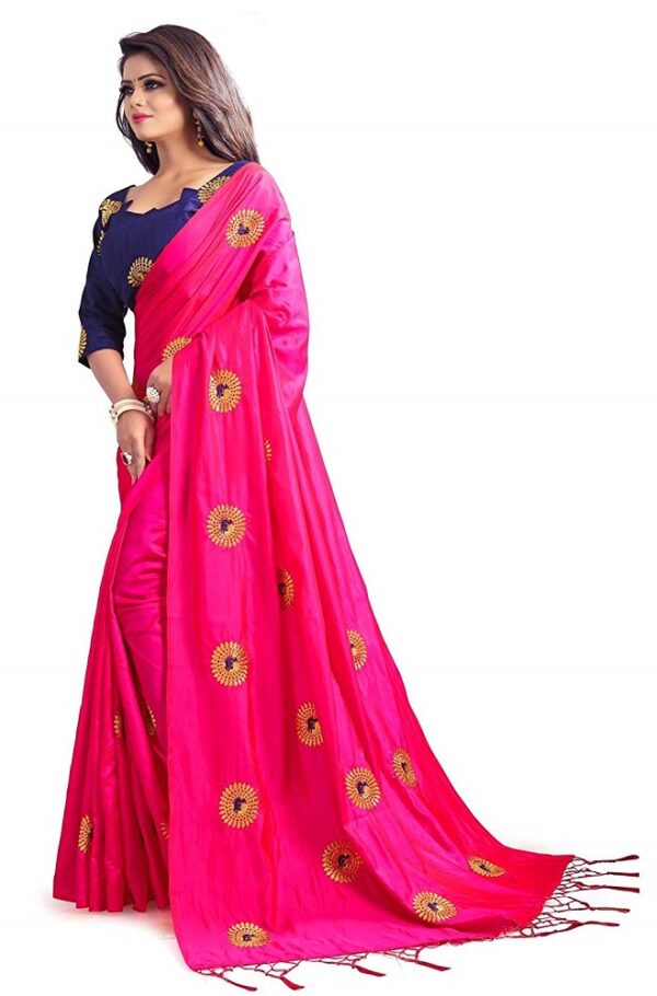 Silk Embroidered Saree 1