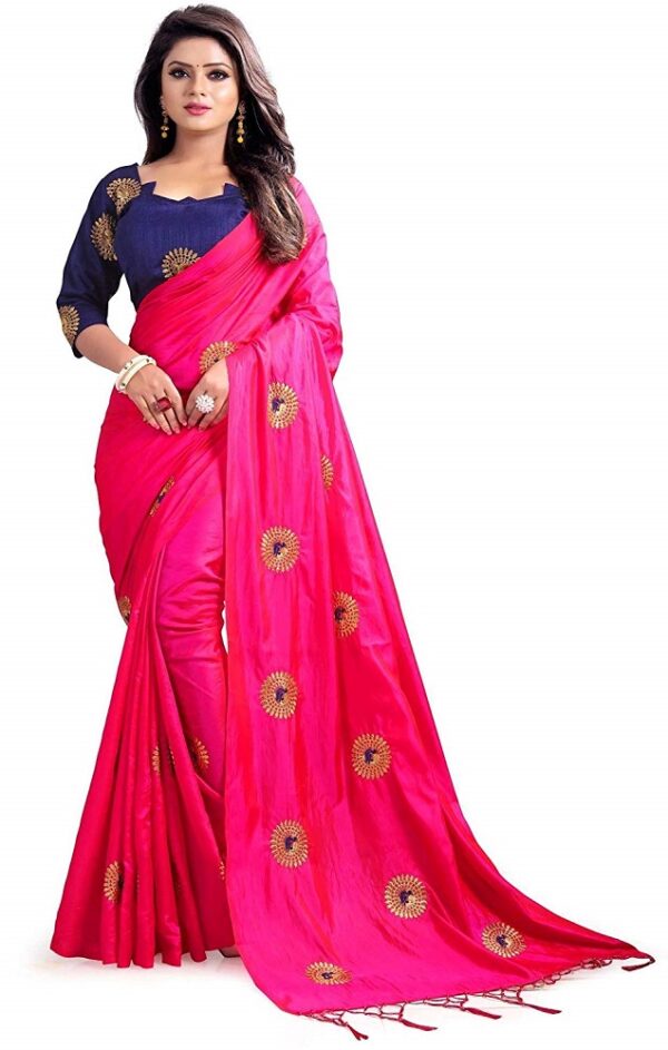 Silk Embroidered Saree