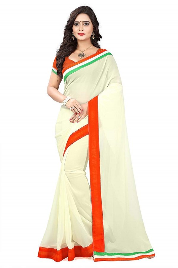 Tri-Colour Saree 2