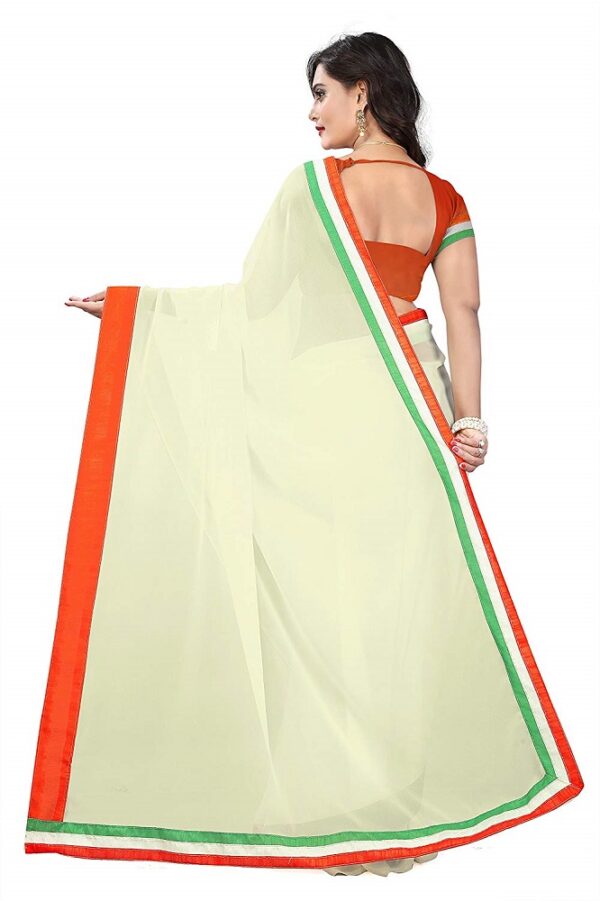 Tri-Colour Saree 3