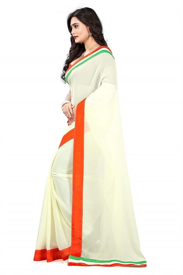 Tri-Colour Saree 4