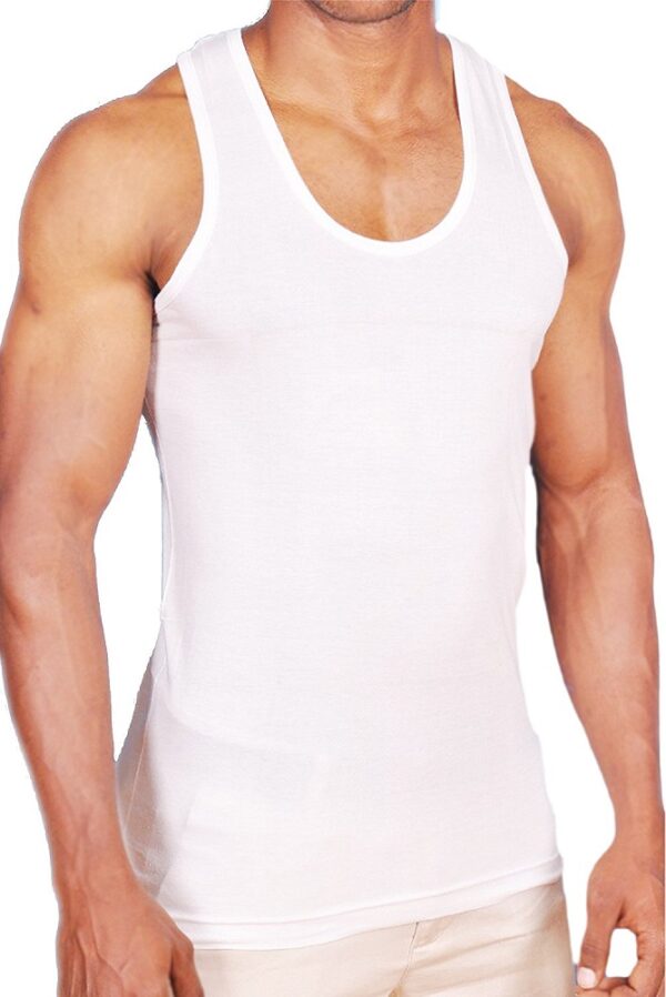 White Sleeveless Vest 1