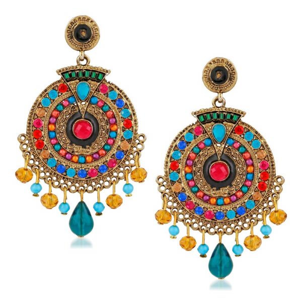 Buy Designer Gold Plated Exclusive Afghani Dangler Earrings for Women ...