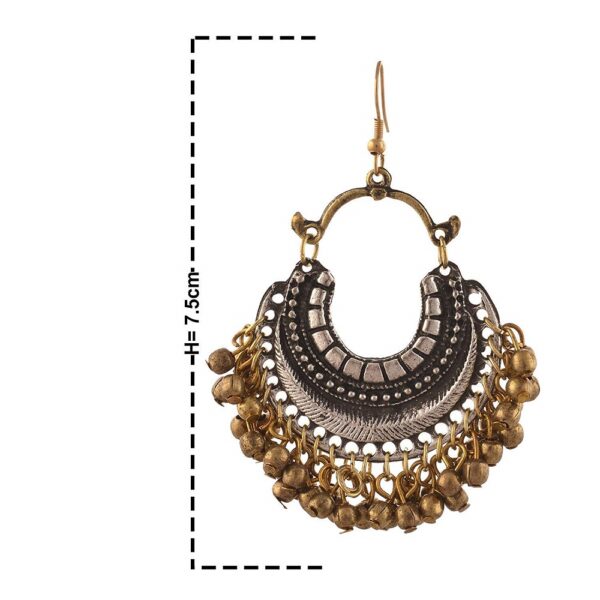 Party Wear Stylish Oxidised Afghani Tribal Fancy Earrings for Women & Girls - Tiaraz - Image 3