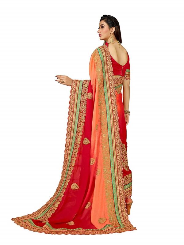 Chiffon Embroidered Saree 2