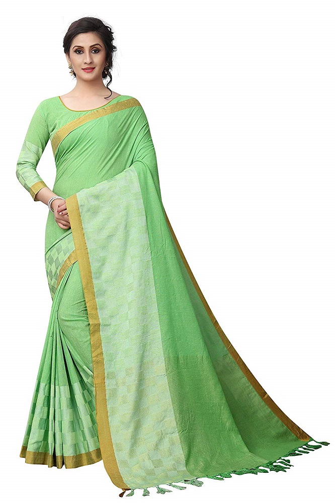 Buy Latest Design Wedding Party Wear Jackard Boarder Linen Saree With ...