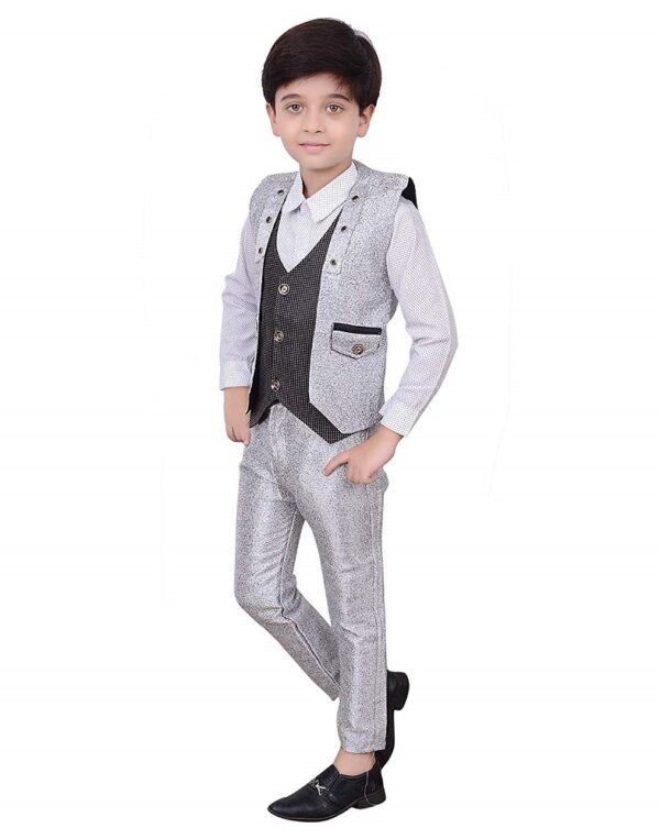 Party Wear Shirt Waistcoat & Pant Set 1