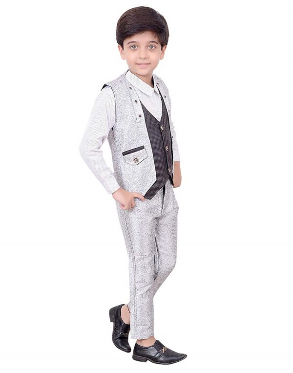 Party Wear Shirt Waistcoat & Pant Set 3