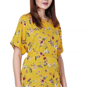 Printed Yellow Colored Top 1