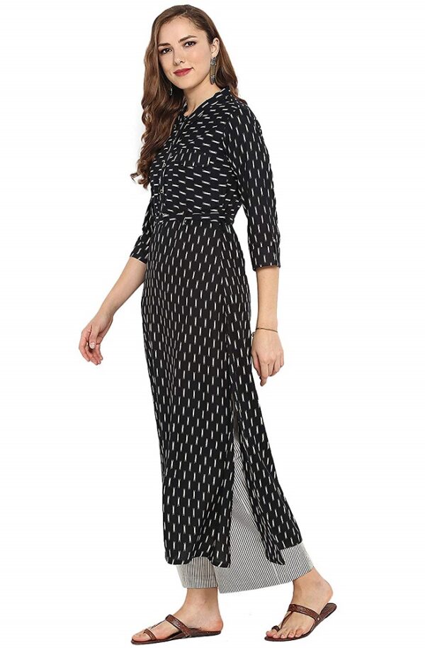 Rayon Printed A-Line Kurta 2