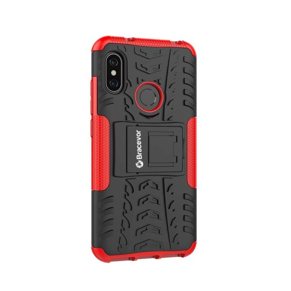 Xiaomi Redmi 6 Pro Red Back Case Defender Cover 4