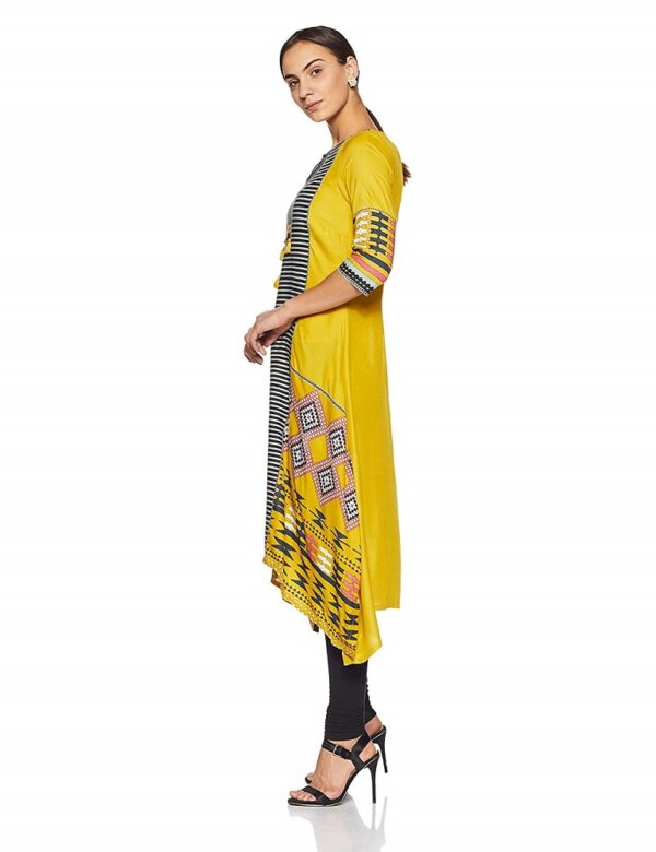 Asymmetrical Hemline Kurta 2