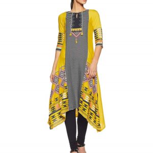 Asymmetrical Hemline Kurta