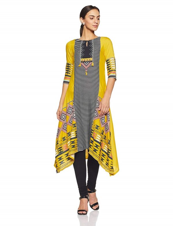 Asymmetrical Hemline Kurta