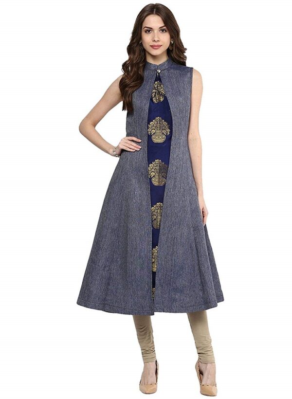 Denim Long Kurti 1