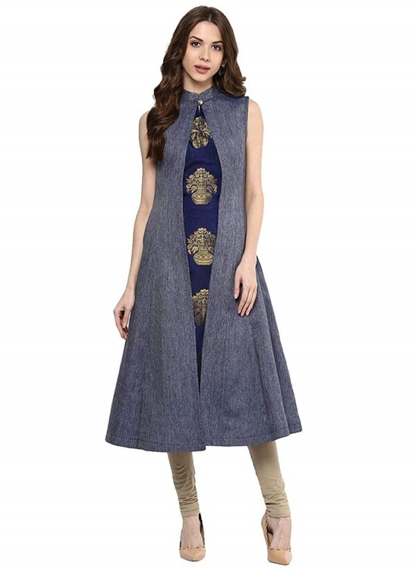 Denim Long Kurti