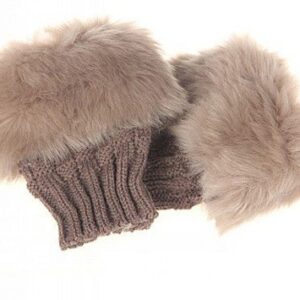 Faux Fur Fingerless Gloves
