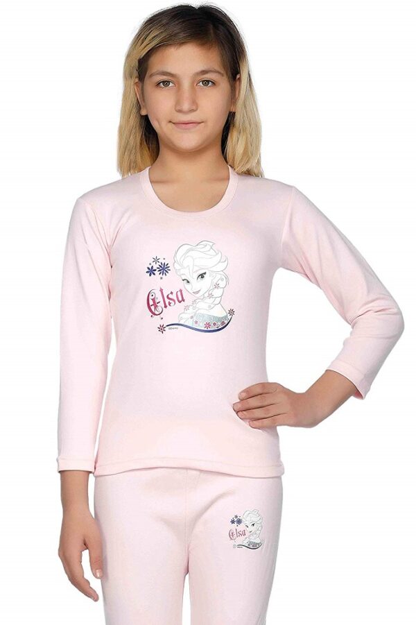 Pink Cartoon Printed Insider Girls Thermal 1