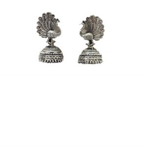 Silver Jhumki Earrings 1