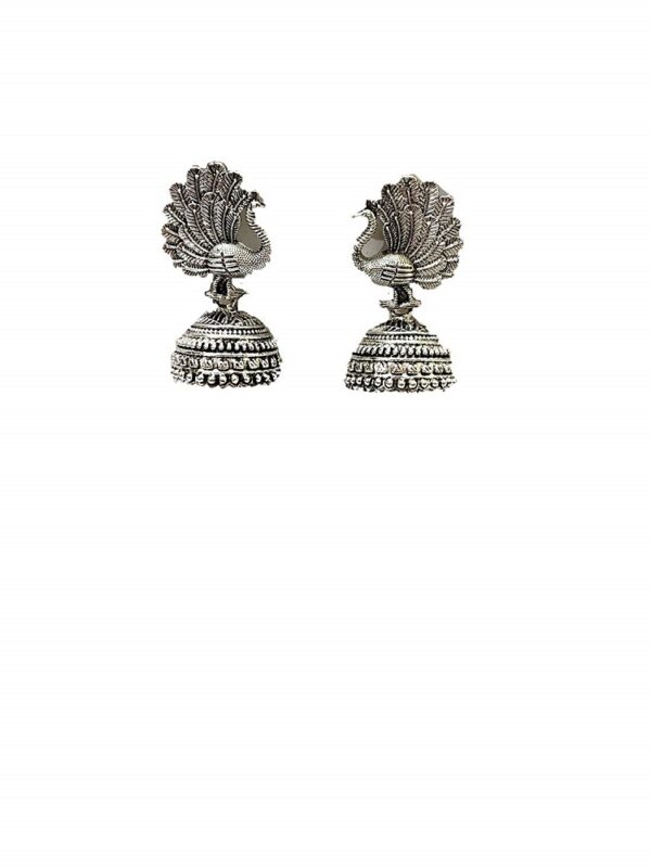 Silver Jhumki Earrings 1