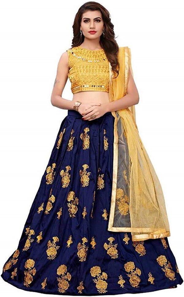 Velvet Lahanga Choli