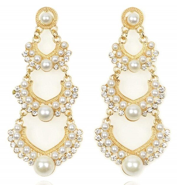 White Pearl Earrings