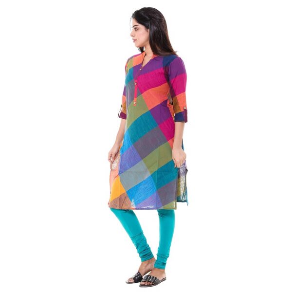 Candy Multi Color Top Cotton Kurti 1