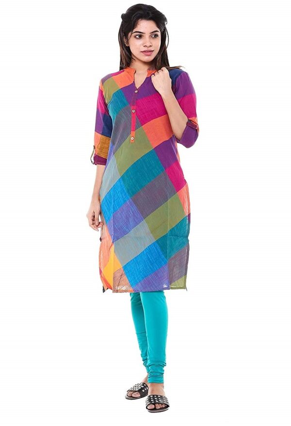 Candy Multi Color Top Cotton Kurti