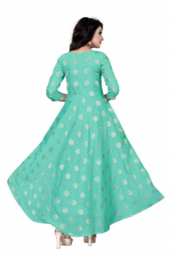 Chanderi Cotton Anarkali Gown 1