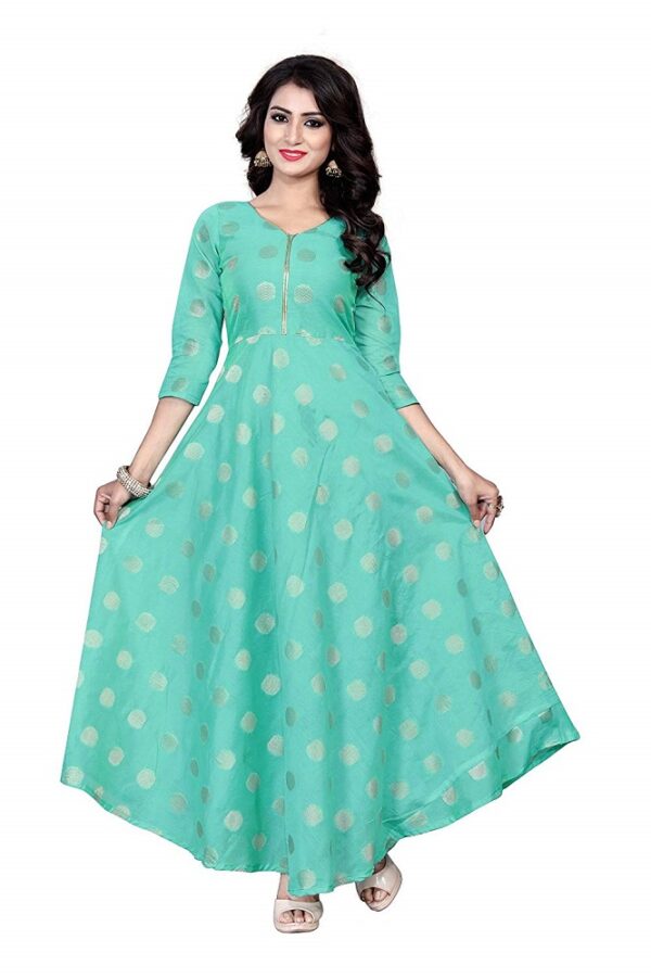 Chanderi Cotton Anarkali Gown