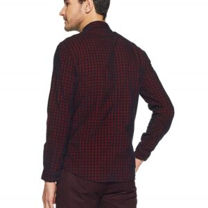 Checkered Slim Fit Casual Shirt For Men - Spykar 1