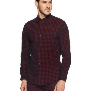 Checkered Slim Fit Casual Shirt For Men - Spykar