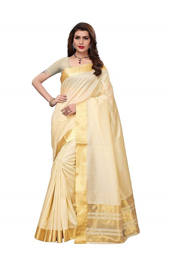 Cotton Silk Plain Saree