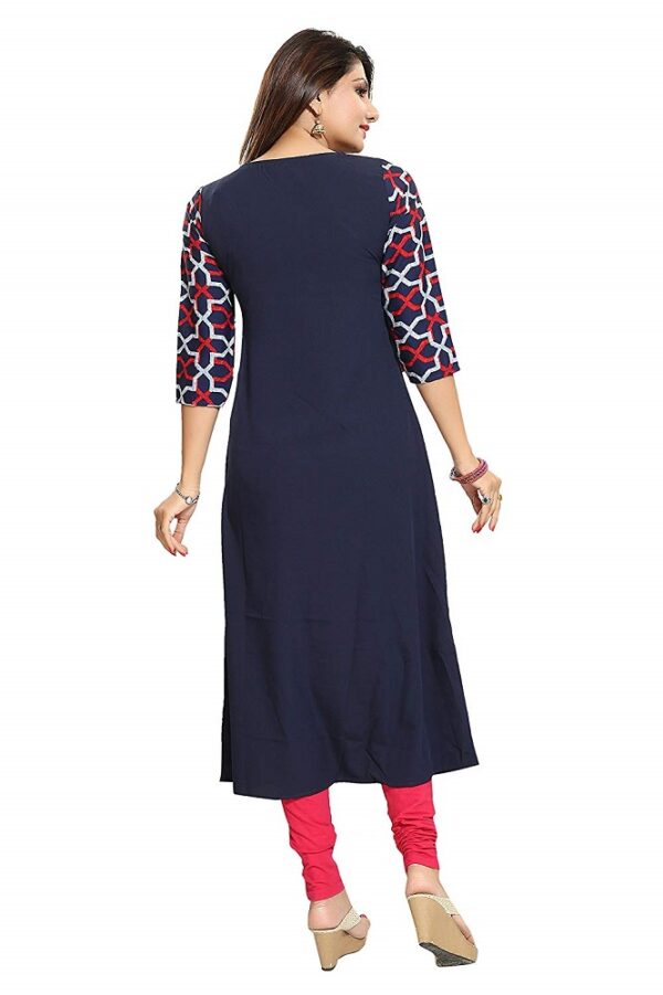 Crepe A-Line Kurti 3