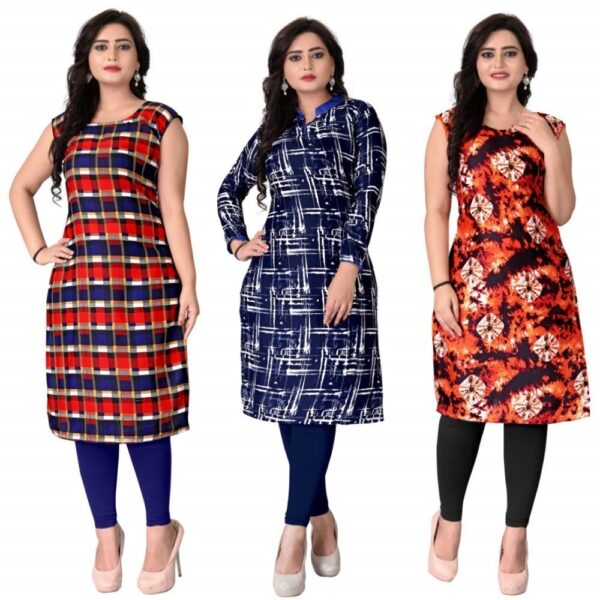 Crepe Semi-stiched Kurti