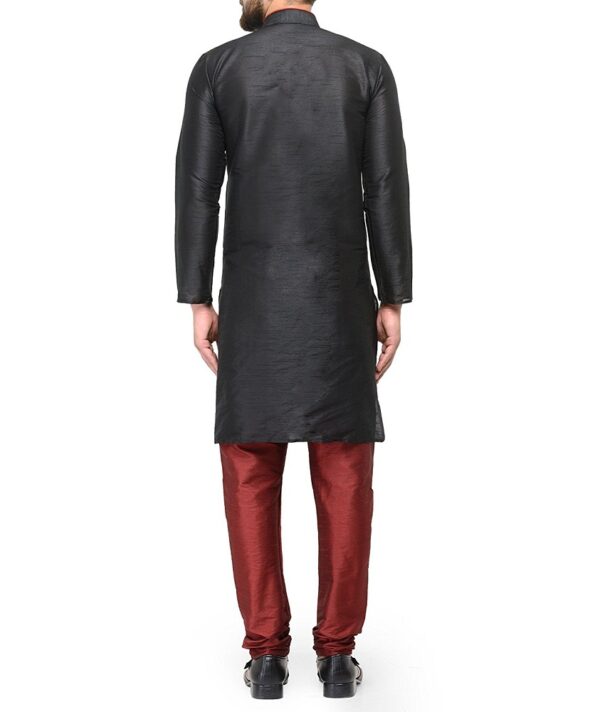 Dupion Silk Blend Kurta Pyjama 1