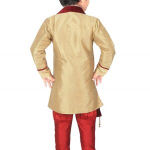 Embroidery Sherwani and Breeches Set With Dupatta 1