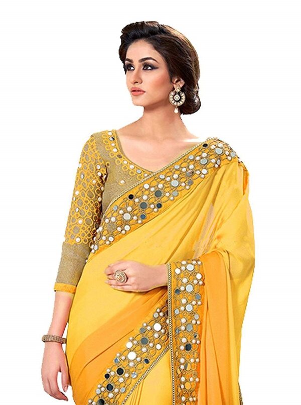 Faux Georgette Saree 1