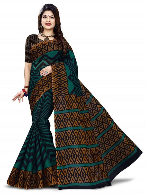 Geometric Print Saree