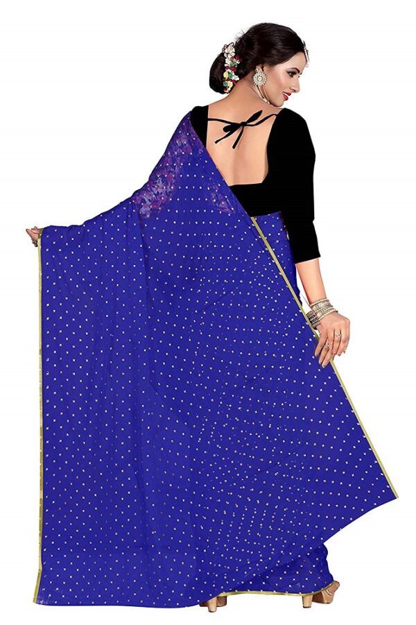 Nazmin Duedrop Star Print Saree 1