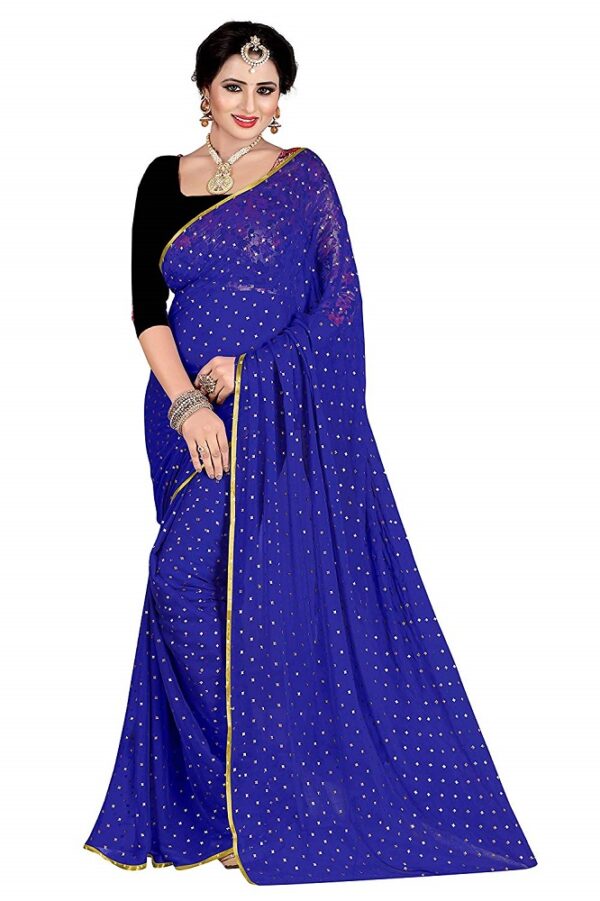 Nazmin Duedrop Star Print Saree