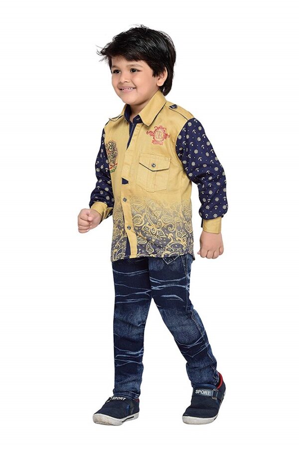 Party Wear Shirt & Jeans Clothing Set 2