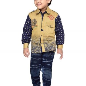 Party Wear Shirt & Jeans Clothing Set