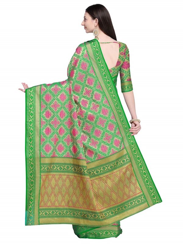 Poly Silk Jacquard Banarasi Saree 2