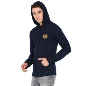 Quilted Fabric Hooded Sweatshirt 1