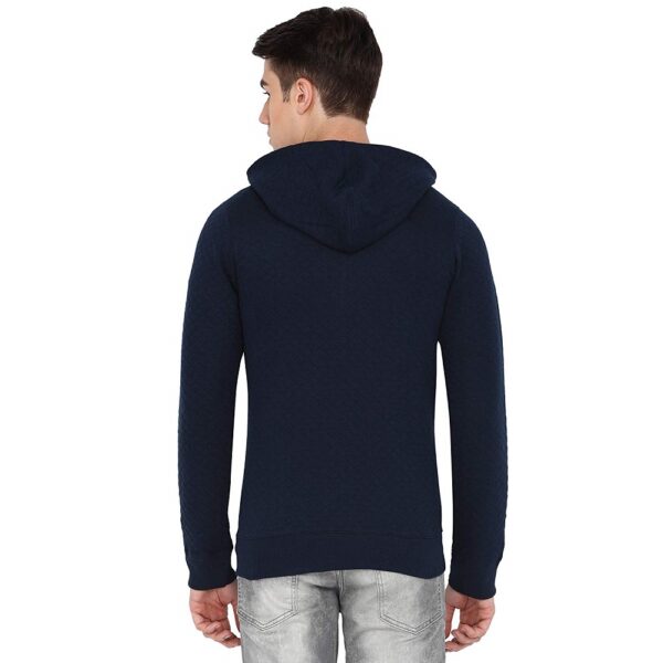 Quilted Fabric Hooded Sweatshirt 3
