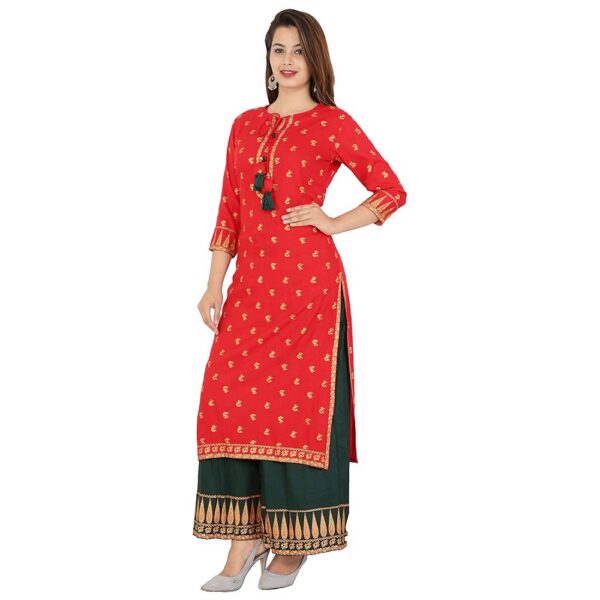 Rayon Slab Kurti & Palazzo Set 2