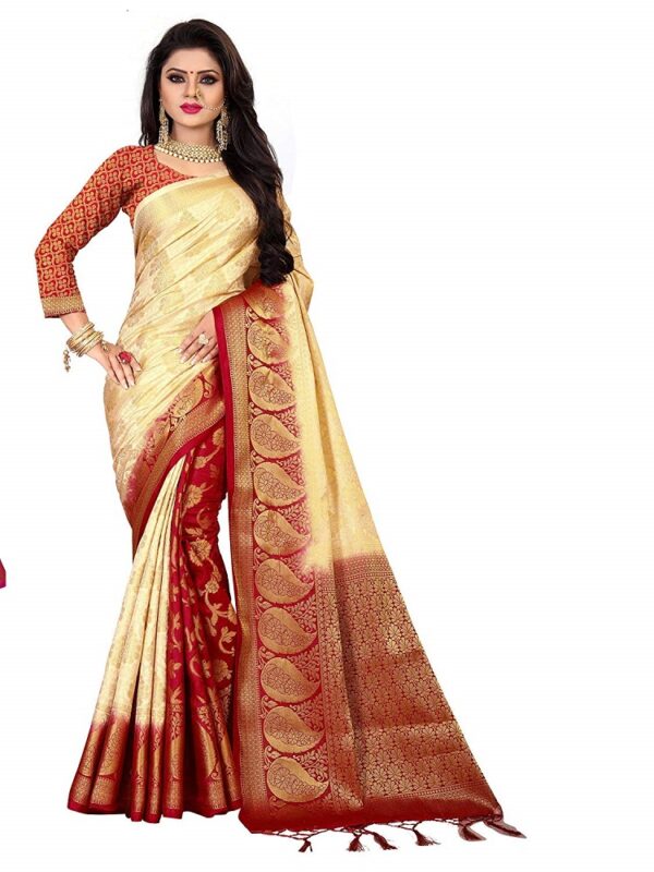 Women Silk Banarasi Saree 1